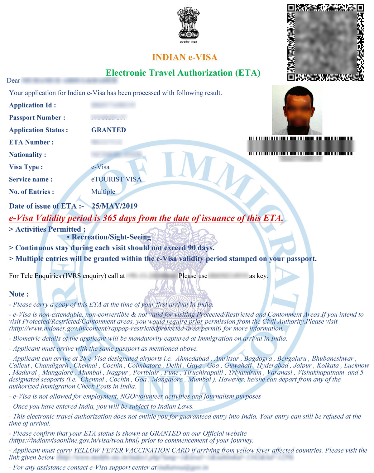 india Visa